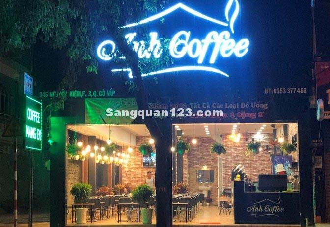 Cần sang gấp quán Cafe Bóng Đá đường Nguyễn Kiệm- Gò Vấp
