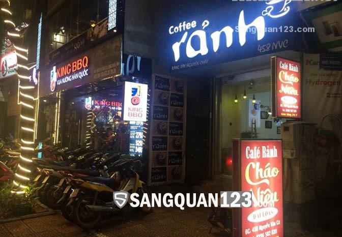 Sang nhượng cửa hàng Cafe phố Nguyễn Văn Cừ, Giá sang 135 triệu