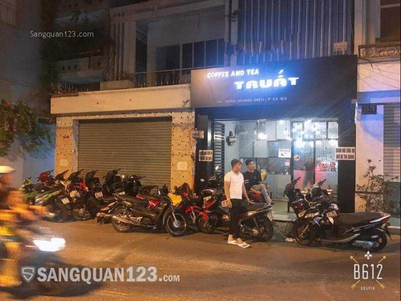 Cần sang quán cafe đang kinh doanh tốt đường Trần Quang Diệu, quận 3