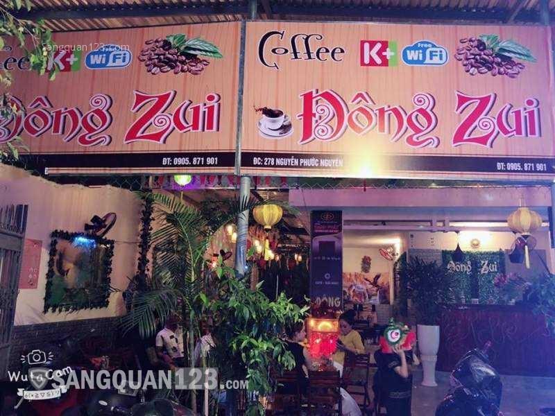 Cần sang quán cafe đang kinh doanh tốt quận Thanh Khê, Đà Nẵng