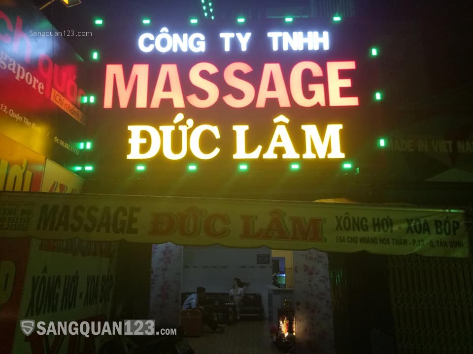 Sang cơ sở MASSAGE đường Hoàng Hoa Thám,  P13,  Quận Tân Bình TPHCM