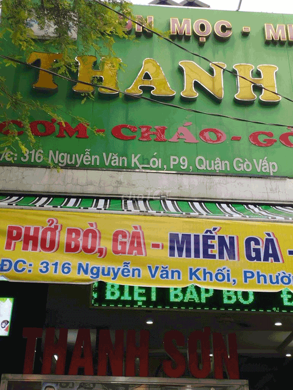 Sang Quán phở số 316 Nguyễn Văn Khối Quận Gò vấp