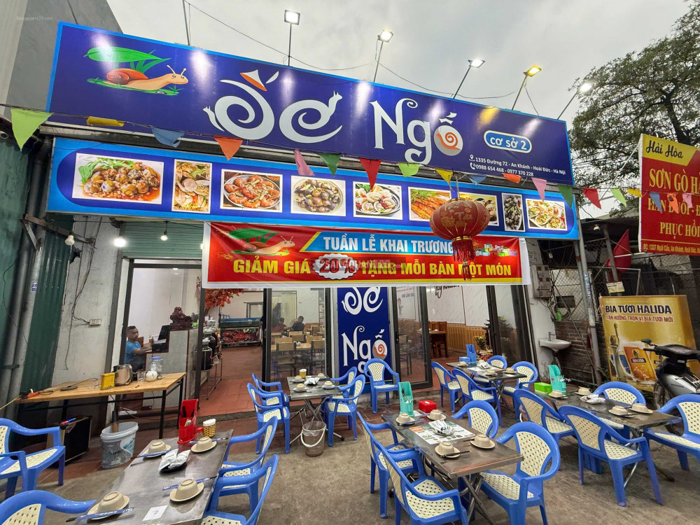CHÍNH CẦN SANG NHƯỢNG QUÁN ỐC NGỐ - 1335 ĐƯỜNG 72 - AN KHÁNH - HOÀI ĐỨC - HÀ NỘI